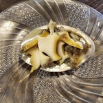 金町製麺 - あわび刺身