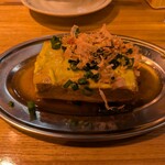 居酒屋 ヨーテル - 煮豆腐のヨコスカ風。辛子で酒が進む！！