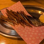 居酒屋 ヨーテル - 鰊ジャーキー。まさに酒のつまみ。