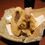 隠れ家愉膳 亥の子 - 食べ応えのある豚天