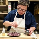 パルコ フィエラ - 調理中の中條シェフ