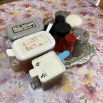 ラーメン 長さん - 味変セット　どれもちょっと入れただけで味が変わる！