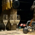 パルコ フィエラ - ご一緒様とワインペアリングをお願いしてしっかりと楽しませて頂きます。先ずはシャンパン（E.Jamart & Cie Champagne ）で乾杯。