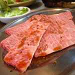 焼肉 はせ川 - 三角バラ1580円