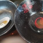 濃麺 海月 - いつもはしないのに完飲した…。