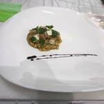 クイントカント - リゾット ウズラ サルヴァ ミント バルサミコ