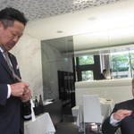 クイントカント - 藤巻マネージャーと今城オーナー｡プロのワイン談義に入って行けませんねん(涙)