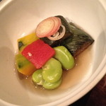 和食　貴山 - 季節の炊き合わせ（９００円）２０１４年５月