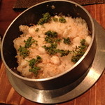 和食　貴山 - 〆の釜飯「鯛と新生姜」赤だしと香の物付き２０１４年５月