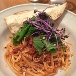 クックコープカフェ - 島豆腐とドライトマトの雑穀パスタ