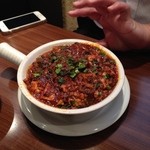 中国料理 五指山 - つれに麻婆豆腐を分けてもらいました。
