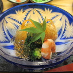 貴馳走坊 あ・うん - 昆布〆鮮魚の土佐酢ジュレ