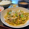 えのもと食堂 - 料理写真:肉ねぎ炒め定食