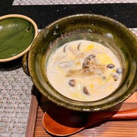 耽美 下村 - 鮑のブルーチーズソース鍋！