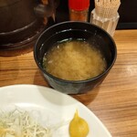 大阪トンテキ - お味噌汁