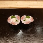 鮨 陸 - 鰯の海苔巻き