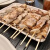 やきとり 赤兵衛 - 【左】しそ巻き、【中】四身、【右】豚バラ