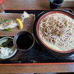 赤城箕嶺 - 料理写真:いわな塩焼きもりそば