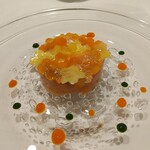 La Vallee d'Or - 自家製スモークサーモンと秋なす　三種のにんじん