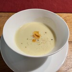 お野菜懐石＆organic cafe～manaya（安曇野）～ - さつまいもと洋梨のスープ