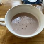 野菜が主役の古民家レストラン 花果菜 - シルクスイートスープ。