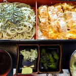 永源 - 料理写真:へぎ蕎麦　と　カツ丼
