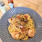 corek cafe＆blanc - 海老とベーコンクリーム1540円単品