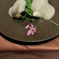 天草 天空の船 - 鯛と鮑のタジャスカオリーブのソース