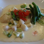 ビストロ ピンキオ - 舌平目のムニエル 野菜のクリームソース