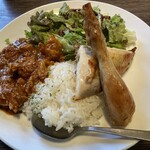 チキンプレイス ロティサリーズ - クオーターチキンプレート1300円