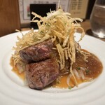 肉とワインの酒場 新宿 Wolfun - 国産牛フィレステーキ　シングル　80g