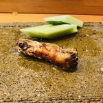 天寿し - 【写真⑯】炭火焼き車海老の頭