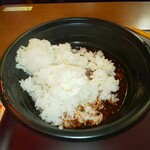 担担麺や 天秤 - 追い飯