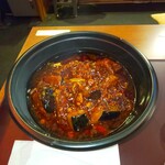 担担麺や 天秤 - 麻婆茄子麺6辛