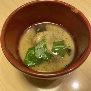 ヒノトリ - 料理写真:これは、今日、たまたま？お通しの茶碗蒸し。美味しかった。