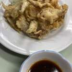 鯉とうなぎのまるます家 - イカのげそ天