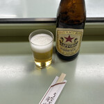 鯉とうなぎのまるます家 総本店 - サッポロラガービール(中びん)