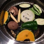 Yakiniku Kanshokubou Dandan - 野菜盛　￥480(税別)