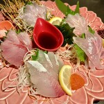 新橋 鶏眞 - 【 本日のおまかせ珍魚刺し盛り 】＠3256