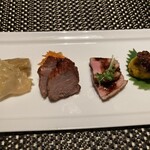 chinois 蓮歩 - 前菜4種盛り