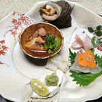 道後舘 - すばらしいお刺身たち