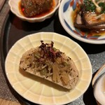 fu-fu shisen - ・海鮮XO醬　自家製パンにのせて