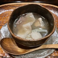 比良山荘 - ツキノワグマとスッポンのスープ