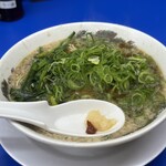来来亭 - ラーメン　ネギ多め　麺かため　辛ニラトッピング