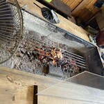 山里 - 山里焼きの焼き風景