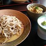 Take yabu - ざる蕎麦＋炊き込みごはん