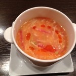 中国料理 丹甫 - 酸味と辛味の五目スープ