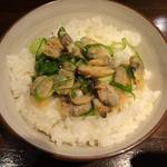 らーめん 鶏喰 - あさりのっけごはん