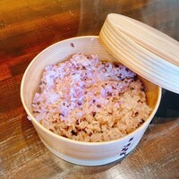 茶房 空花 - 茶房膳の黒米ご飯