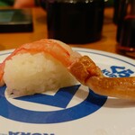 無添くら寿司 - 特大生ズワイガニ 1貫 (税込)345円 (2024.11.09)